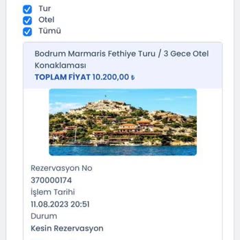 Tatilbudur Tarih Değişikliği Yapmıyor