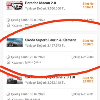 Trendyol Araç Çekilişlerinde Dikkatimi Çekti