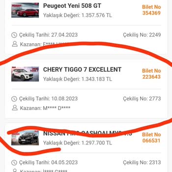 Trendyol Araç Çekilişlerinde Dikkatimi Çekti