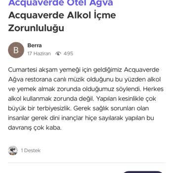 Acquaverde Otel Ağva Saygısızlık Diz Boyu