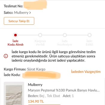 Trendyol Para İadesi Yapmıyor