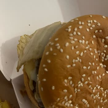 McDonald's Eksik Verilen Menü ve Çürümüş Malzemeli Hamburger