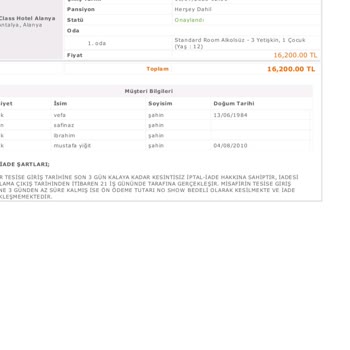 First Class Hotel Alanya Mağdur Edildim Muhatap Bulamıyorum