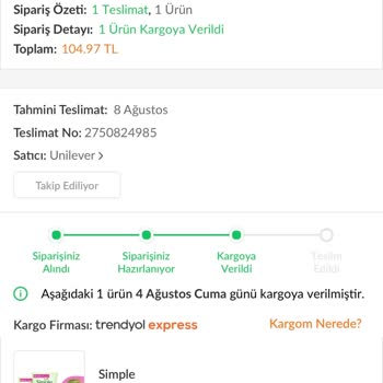 Unilever Food Solutions Unilever Ürünüm Gelmedi