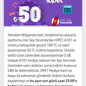 Vodafone Çark Kodum Yok