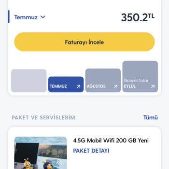 Turkcell Data Hatta Paket Değişikliği
