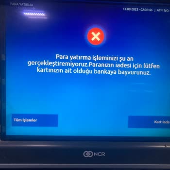 QNB Finansbank ATM'si Paramı Yuttu!