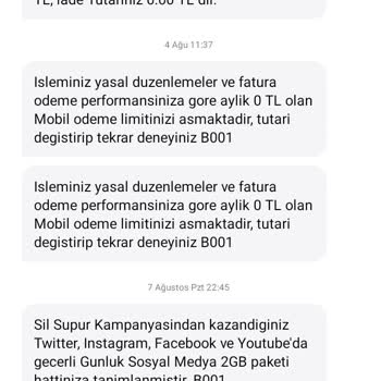 Türk Telekom 9230 O Limit