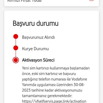 Vodafone Yanımda Uygulamasından Sim Kart Aktivasyon Sorunu