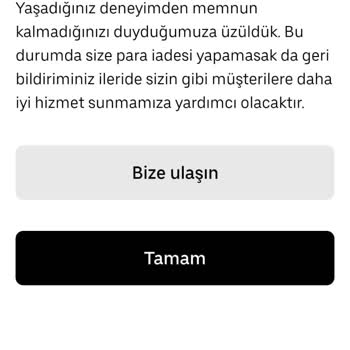 Uber - Ödeme Yöntemi Problemi