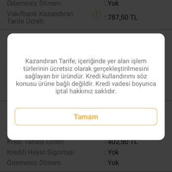 VakıfBank Tüketici Kredisi Ve Kazandıran Tarife Ücret İadesi