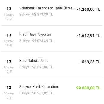 VakıfBank Tüketici Kredisi Ve Kazandıran Tarife Ücret İadesi
