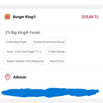 Tıkla Gelsin Burger King Parayı Alıyor, Yemek Gelmiyor