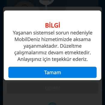 Denizbank Uygulama Mesai Saatleri İçerisinde Açılmıyor