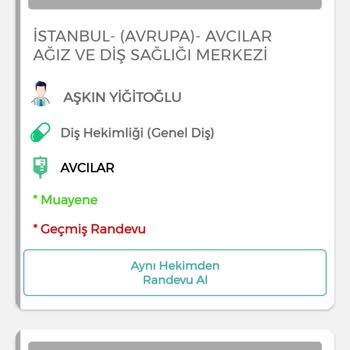 Avcılar Ağız Ve Diş Sağlığı Merkezi Avcılar Devlet Ağız Ve Diş H. İşini Özverisiz Yapan Çalışanlar