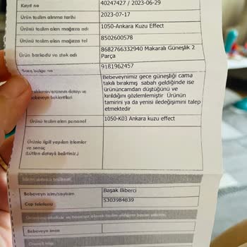 Ebebek İade Edilmek İstenen Ürünün İncelenmesinin Çok Uzun Sürmesi