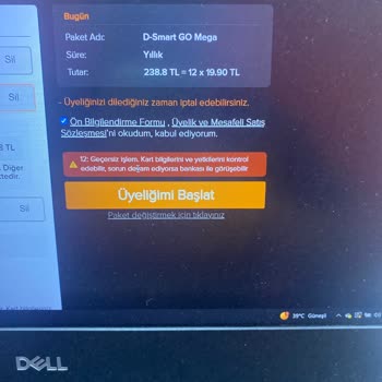 D-Smart Geçersiz İşlem