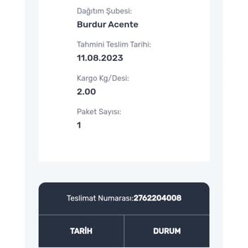 Sürat Kargo Burdur Acentede Kargom Kaldı Gelmiyor