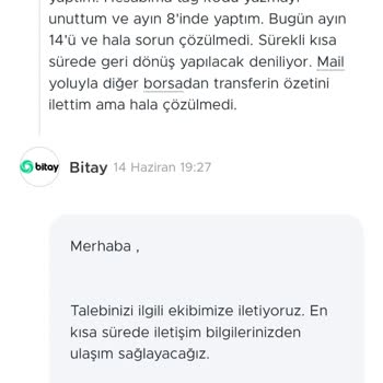 Bitay Transfer Sorunu 😠