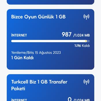 Turkcell 4 İşlem Bol GB Yarışmasında Kazanmama Rağmen Sadece 1 GB Geldi