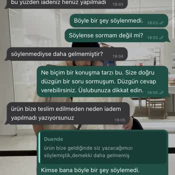 Duende.ca Müşteri İle Saygısızca Konuşulması.