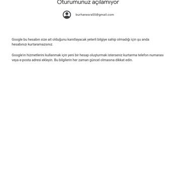 Gmail Mail Adresimin Şifresini Unuttuğum İçin Açamıyorum