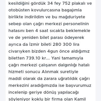 Kamil Koc Müşteri Hizmetleri Ve Milas Otogar Şoför Ve Geri Hizmetleri