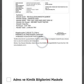 Ziraat Bankası Para Karşı Tarafta Görünmüyor