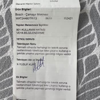 Bosch Leke Çıkarmaması Ve Sıkma İşlemi