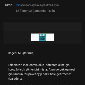 A101 Online Alışveriş Ürün İadesinde 3 Aydır Paramı Alamadım.