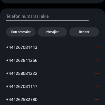 Vodafone +44 SMS Engelleme