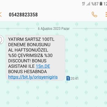 Vodafone Yasadışı Bahis SMS'leri
