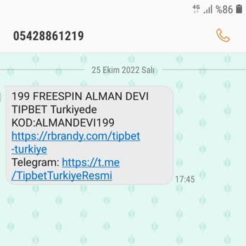 Vodafone Yasadışı Bahis SMS'leri