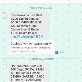 Vodafone Yasadışı Bahis SMS'leri