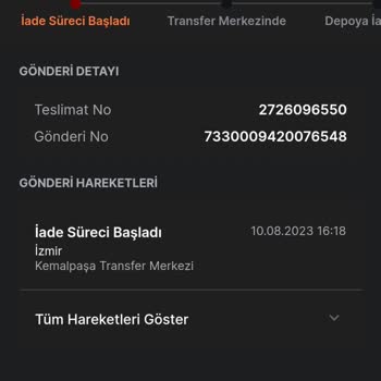 Trendyol Ve Satıcısı Tarafından Param İade Edilmiyor