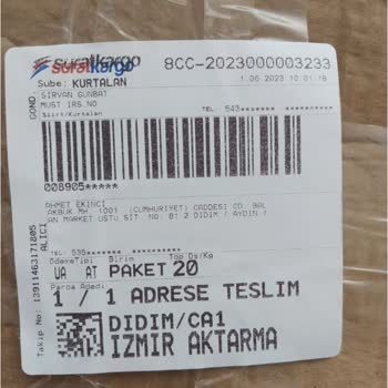 Sürat Kargo Kargom 2 Ay Oldu Hala Yok