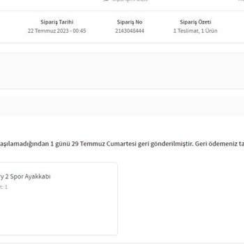 Trendyol Para İadesi Yapmaması