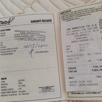 Teba Paslanmış Su Isıtıcısı