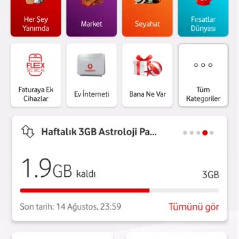 Vodafone İnternet Paketi Kullanma Sırası!