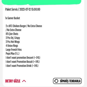 KFC Ücret İadesi Yapmıyor!