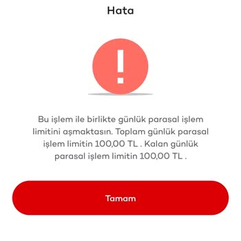 Akbank Günlük Limit Arttırımı Yapamıyorum