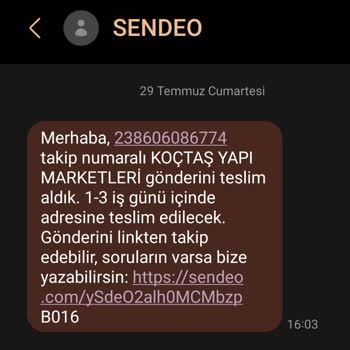 Sendeo Kargomu Teslim Etmiyor