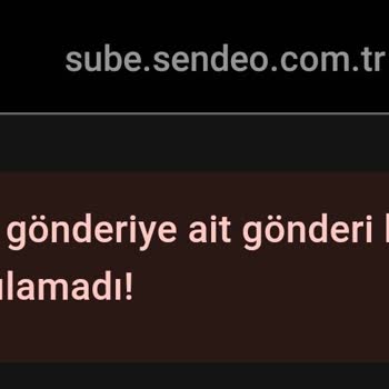 Sendeo Kargomu Teslim Etmiyor