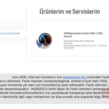 Superonline 14 Günlük Cayma Hakkını Tanımıyor