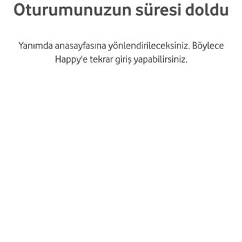Vodafone Hediye Çarkı Giriş Yaparken Oturumunuzun Süresi Doldu Sorunu