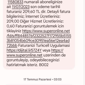 Superonline Henüz İki Ayım Oldu İki Ayda Ödemiş Olduğum Miktarı Değiştirdiler