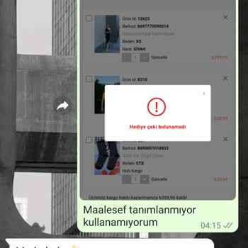 Butikeros.com İade Çekini Kullanamama, Sorumsuzluk