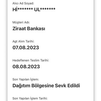AGT Kurye (aynigunteslim.com) Kargom Teslim Edilmiyor Ve Ulaşacak Kimseyi Bulamıyorum