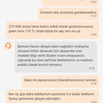 Trendyol Yanlış Ürün Gönderimi Ücret İadesi Yapmıyorlar