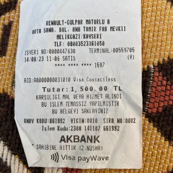 Renault Gülpar Kayseri Haksız Kazanç Arıza Olmamasına Rağmen Arabanın Burası Arızalı